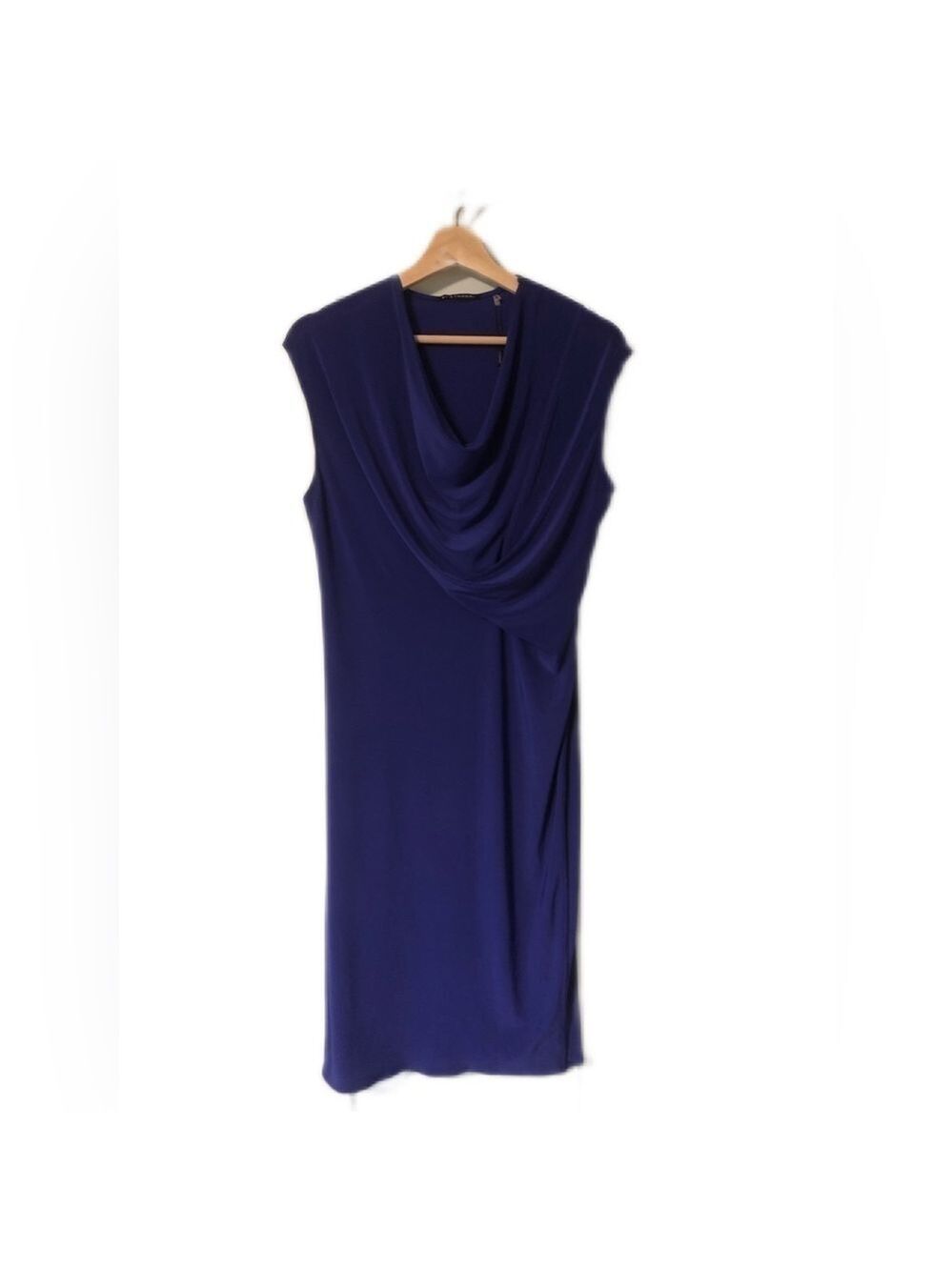 NWT Elie Tahari Size S Cowl Neck Midi Dress